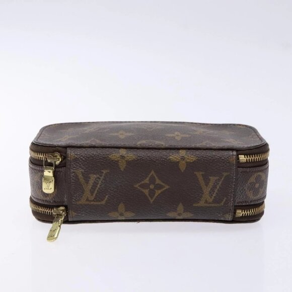 LOUIS VUITTON Monogram Trousse Brush PM Cosmetic Pouch M47510 LV Auth 141126 - Picture 7 of 16